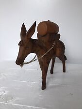 Presepe asino vintage in legno