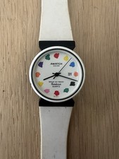 Orologio donna vintage Armitron AWATCH quarzo arcobaleno tavolozza pittore.