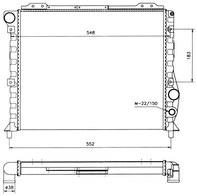 Nrf 58743 radiatore - 58743,