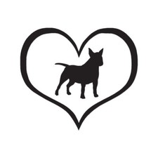 Heart Miniature Bull Terrier -