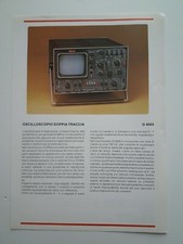 Scheda Tecnica UNAOHM Oscilloscopio Doppia Traccia G 4005 