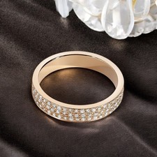 Fascia di fidanzamento in oro 18 kt da uomo creata in laboratorio taglio...