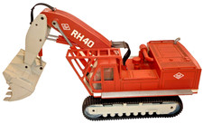 NZG modellino in metallo benna alta escavatore cingolato 188 O&K RH 40 scala 1:50 escavatore