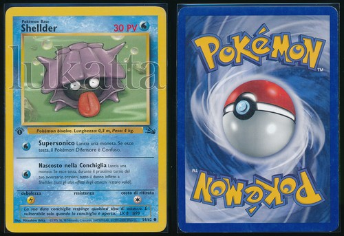 Carta pokémon shellder - pokémon,