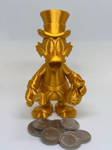 Zio paperone portafortuna oro - portafortuna,