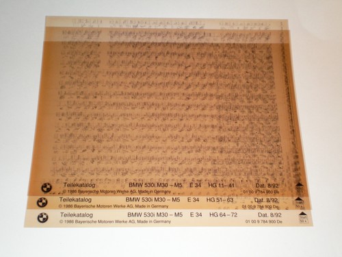 Microfiche catalogo ricambi - microfiche,
