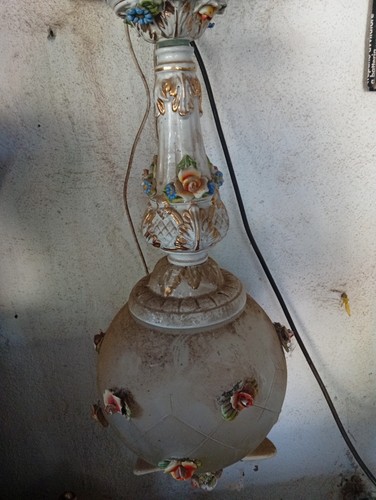 Lampadario porcellana vintage - lampadario,
