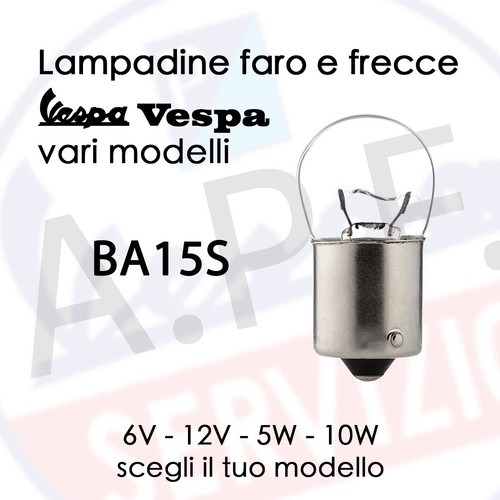 Lampade lampadine ba15s faro - faro, e