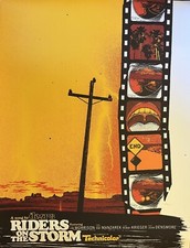 THE DOORS RARO POSTER “RIDERS ON THE STORM” #26/200 JIM MORRISON