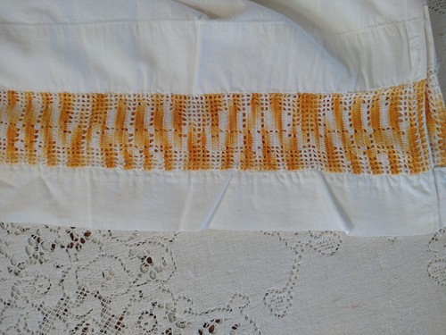Vintage top sheet orange - top,