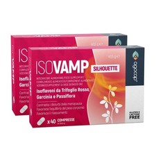 Kit 2 integratori Menopausa Trifoglio Rosso Brucia Grassi ISOVAMP 80 compresse