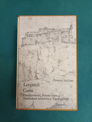 Parnaso italiano leopardi - parnaso,