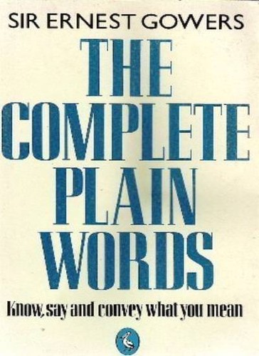 The complete plain words sir - the,