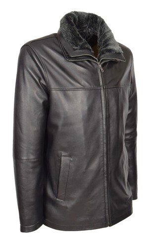 Mens real leather - mens, jacket