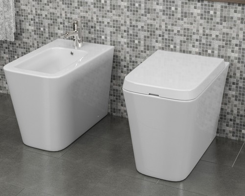Coppia sanitari ceramica - coppia, in