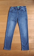 BENETTON Jeans Elvis Slim 11-12 Anni 160cm Vita Regolabile Denim Blu