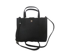 NUOVO ** TORY BURCH Blake Small Tote borsa a mano nera **NUOVO*