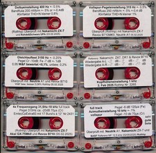 Cassetta Test Misura Livello W&F Azimut Dolby Level Frequenza G. calibrazione altezza testa