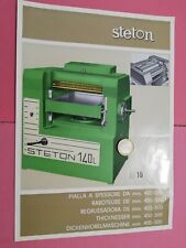 G1269 DÉPLIANT PUBBLICITÀ STETON PIALLA A SPESSORE