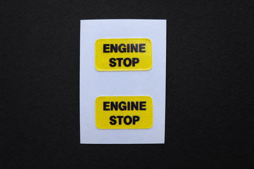 Adesivo engine stop - (coppia), stop"