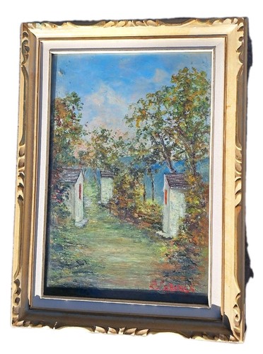 Dipinto olio tela - su,