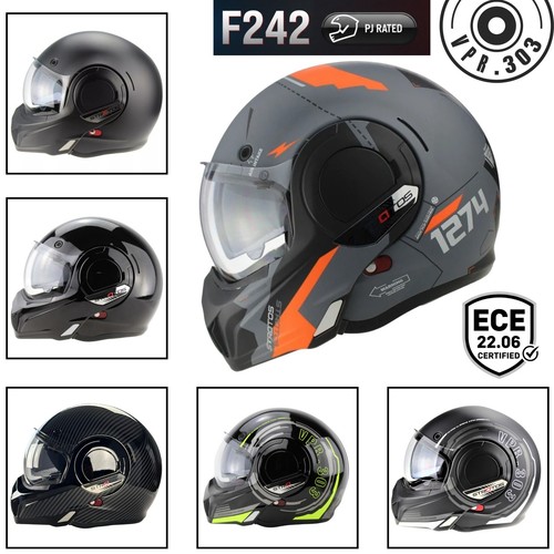 Casco moto modulare - p/j, viper