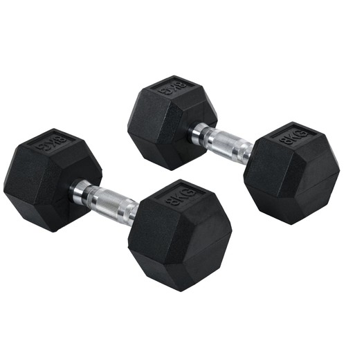 Homcom set manubri palestra - set,