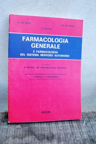 Farmacologia generale del - e,