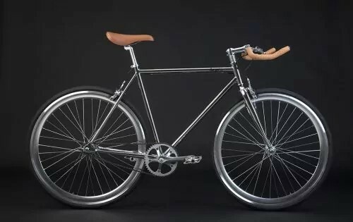 Bici acciaio cromato 58 - acciaio, tg.58