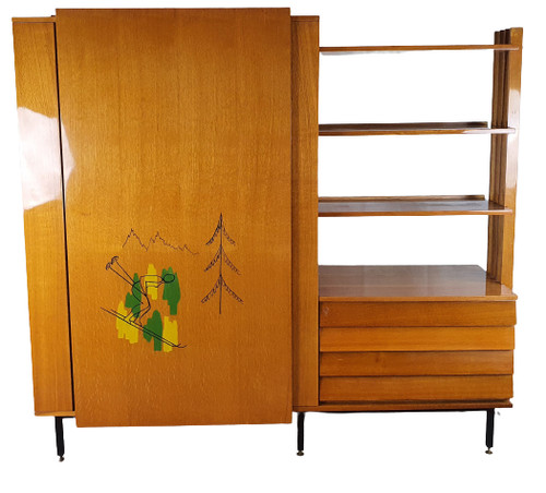 Credenza libreria milanese - milanese, in