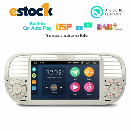 Car tablet bianco - fiat, 500