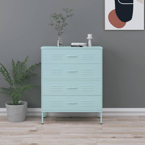 Cassettiera menta 80x35x101 - cassettiera,