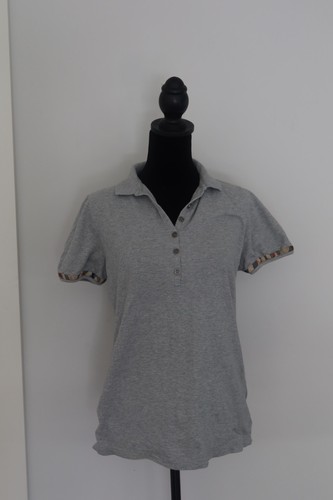 Polo con colletto - colletto, grigio