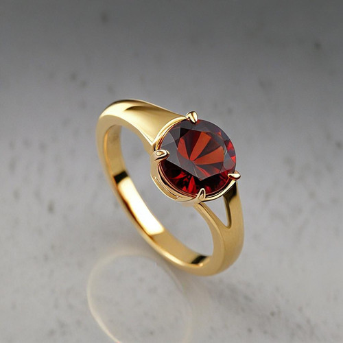 Unico anello granato mm - anello,
