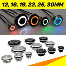 Interruttore Mini Pulsante Corto Luce Led Momentaneo Pressostato Elettrico