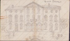 Disegno casa rocchi villa - disegno,