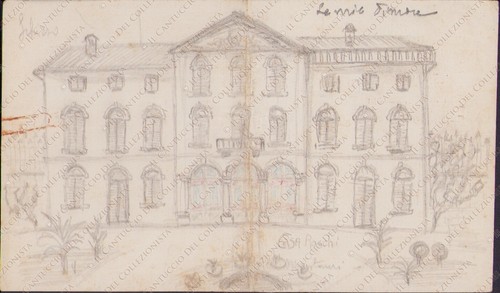 Disegno casa rocchi villa - disegno,
