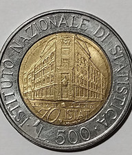 MONETA 500 LIRE ISTAT 70°