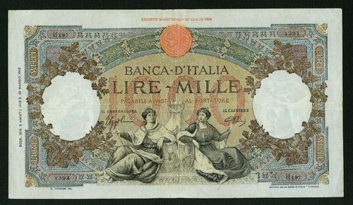 Italy banca italia 1943 - d'italia,