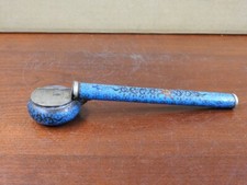 Antique Japanese Yatate Meiji Cloisonne Enamel Calligraphy Brush Holder Restored