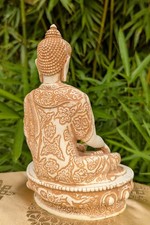 Statua buddha bianca - statua,