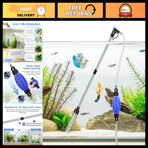 Pompa sifone acquario pulitore - pompa,