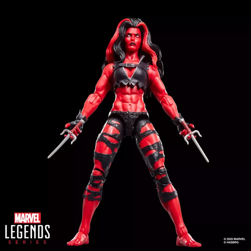 Marvel legends red she - -,