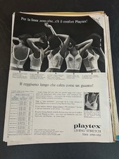 Pubblicità d'epoca reclame originale stampa pubblicitaria pagina intera Playtex