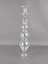 ELEGANTE PORTA CANDELA IN VETRO TRASPARENTE POTTERY BARN SAN FRANCISCO 