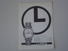 advertising Pubblicità 1965 LANCO SUPER DE LUXE 17