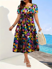 ABITO MIDI SKATER FLOREALE