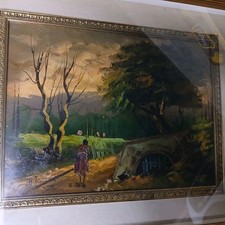 Dipinto ad olio Firmato A