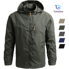 GIUBBOTTO UOMO LEGGERO GIACCA A VENTO IMPERMEABILE K WAY ANTIVENTO ANTI PIOGGIA