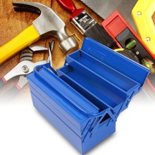Cassetta degli attrezzi in metallo cassetta degli attrezzi 5 scomparti officina cassetta degli attrezzi